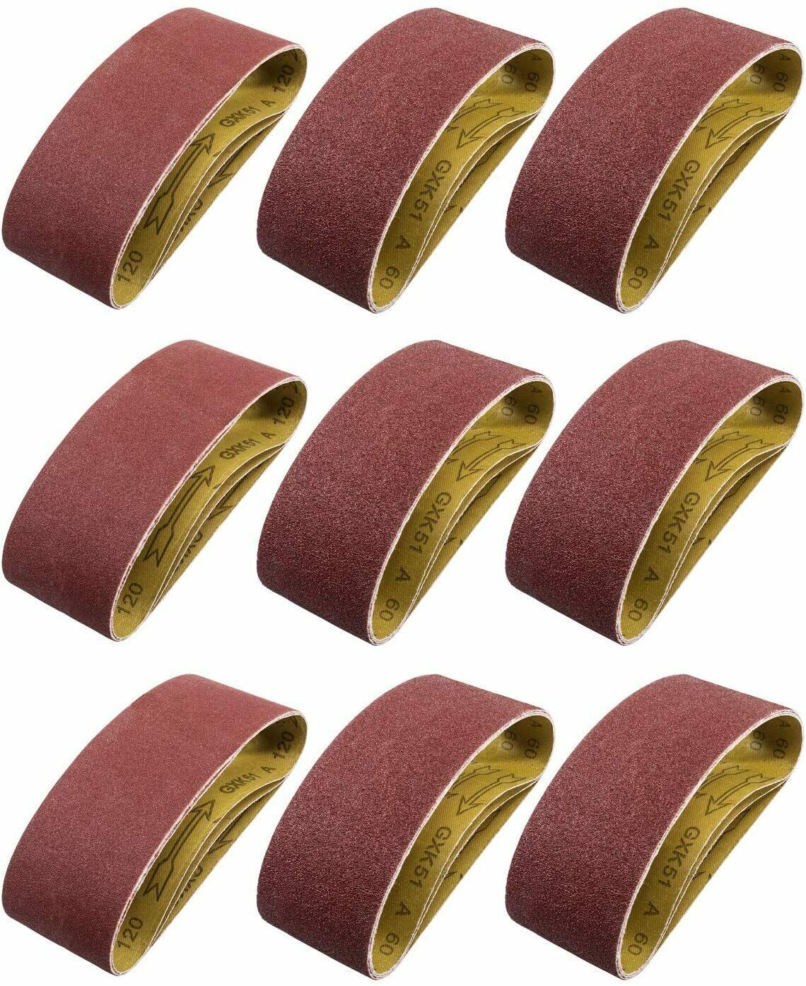 3x21 Inch Belt Sander Sanding Belts 20PCS Aluminum Oxide Belt Sandpaper Assorted