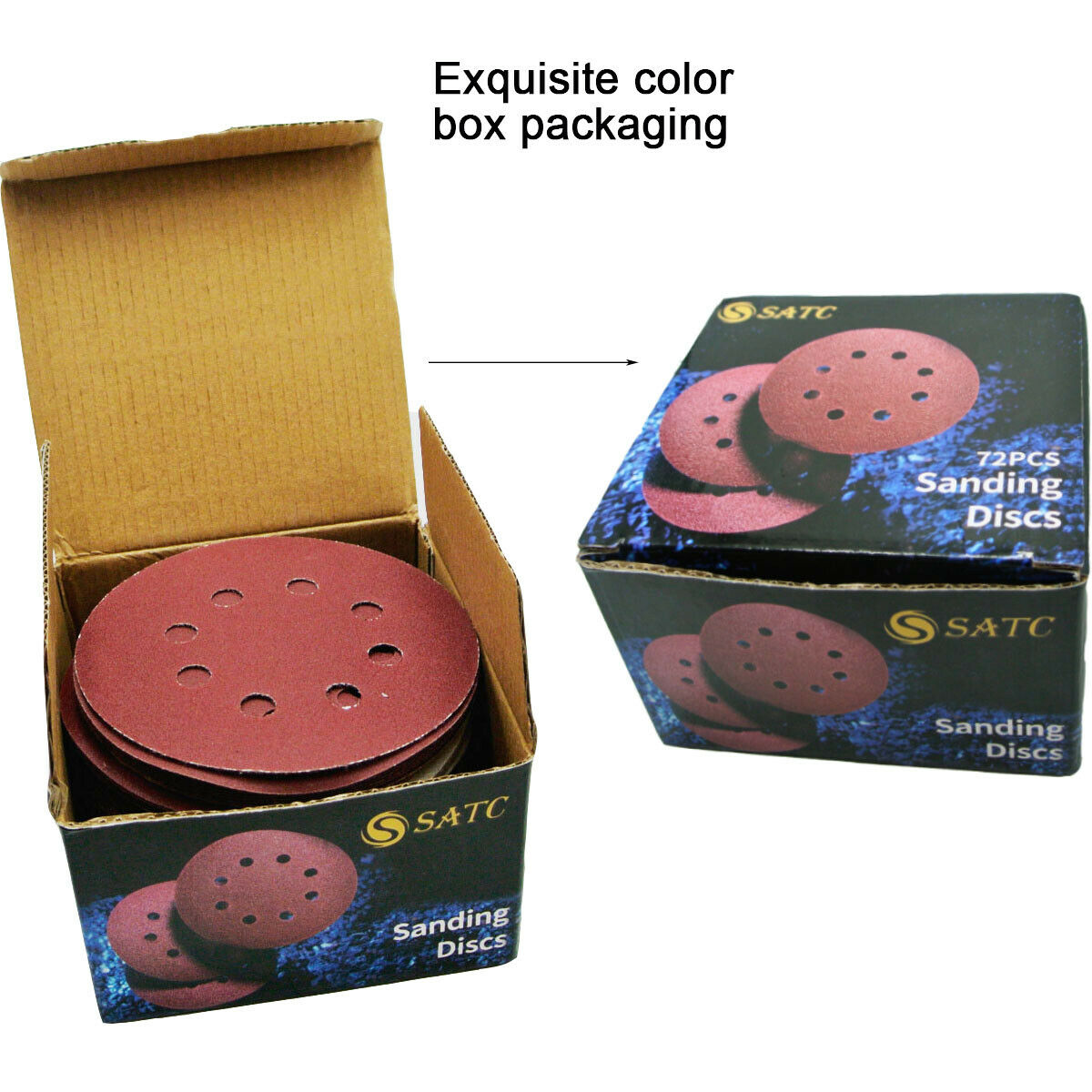 125MM SANDING DISCS 40 80 GRIT MIX GRINDER VERICO 8 HOLE ASSORTED ORBITAL WOOD