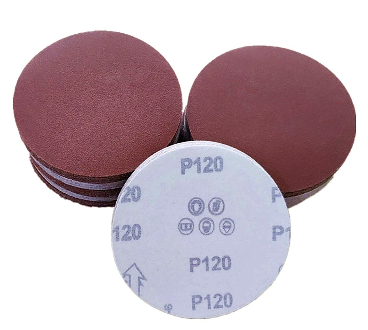 100x 150mm 6" Sanding Discs 80 120 Grit Random Orbital Sander Pads Sandpaper