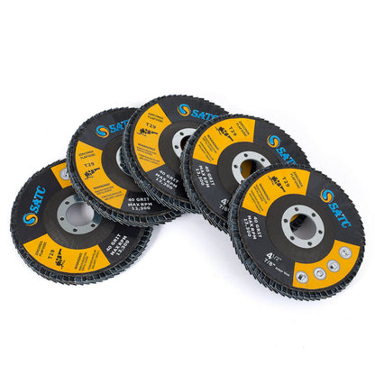 20 x 4.5" FLAP DISCS 115MM SANDING 40 60 80 120 MIX GRIT GRINDING WHEELS DISCS