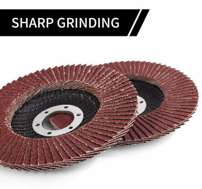 20x FLAP GRINDING SANDING DISCS 115mm 4.5" 40 60 80 120 GRIT ANGLE WHEEL