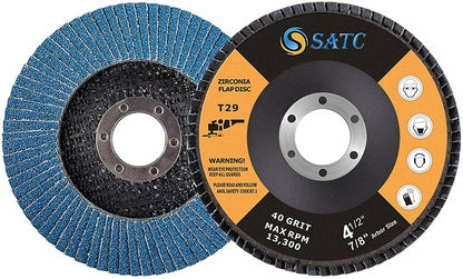 20x FLAP GRINDING SANDING DISCS 115mm 4.5" 40 60 80 120 GRIT ANGLE WHEEL