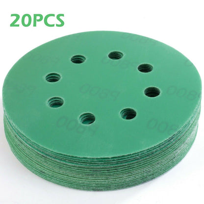 20PCS 5 in Wet Dry Sanding Discs 240 600 1500 2000 Grit Orbital Sander Sandpaper