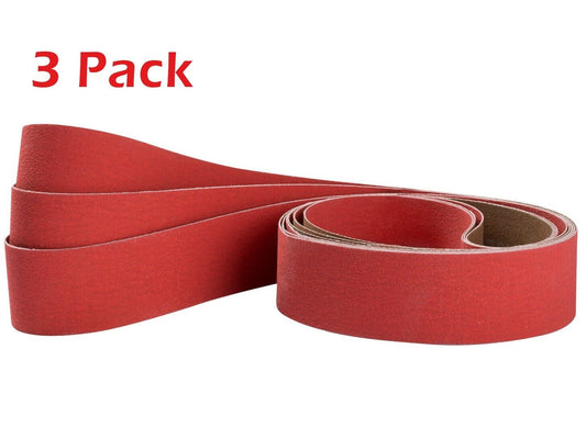 2x72in 120 Grit Metal Grinding Ceramic Sanding Belts Long Life High Performance