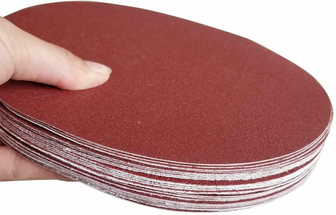 60PCS 8 in PSA Sticky Back Sanding Discs 80-400 Grit A/O Self Adhesive Sandpaper