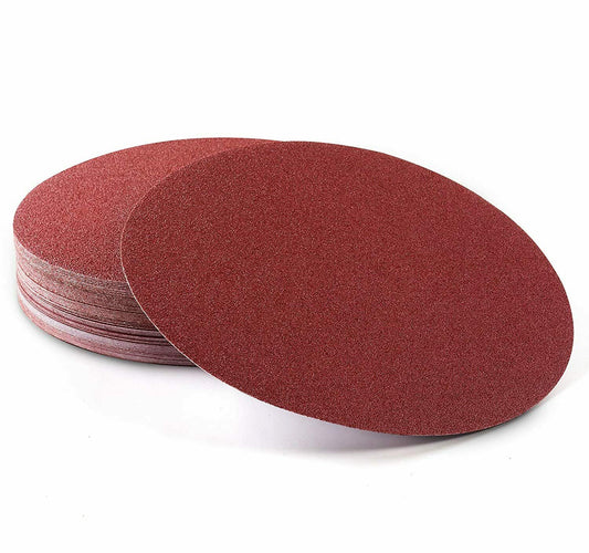 60PCS 12in PSA Sticky Back Sanding Discs 80-400 Grit A/O Self Adhesive Sandpaper