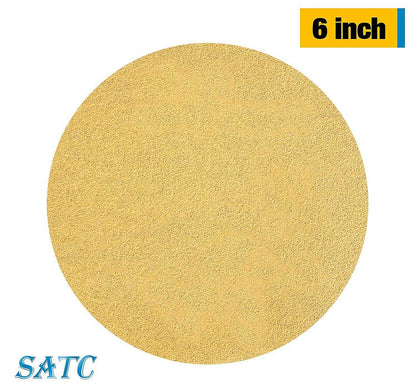 6" Sticky Back Sandpaper PSA 100 Roll 80 120 180 220 Grit Adhesive Sanding Disc