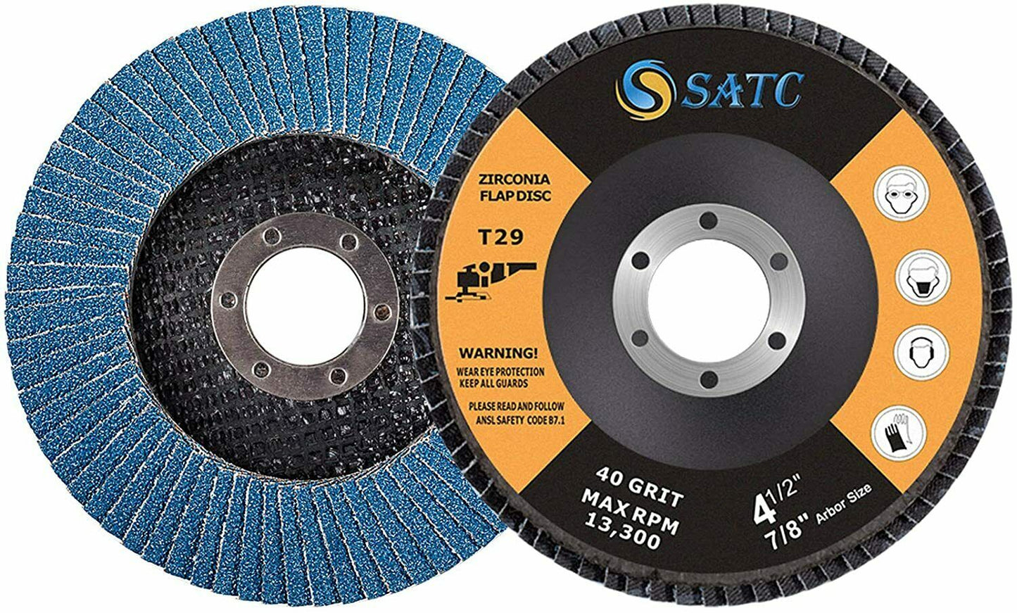 20 x 4.5" FLAP DISCS 115MM SANDING 40 60 80 120 MIX GRIT GRINDING WHEELS DISCS