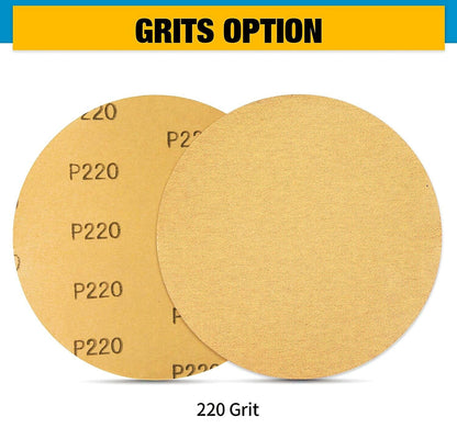 6" Sticky Back Sandpaper PSA 100 Roll 80 120 180 220 Grit Adhesive Sanding Disc