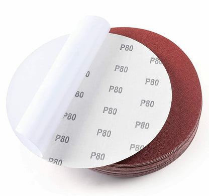 60PCS 9 in PSA Sticky Back Sanding Discs 80-400 Grit A/O Self Adhesive Sandpaper