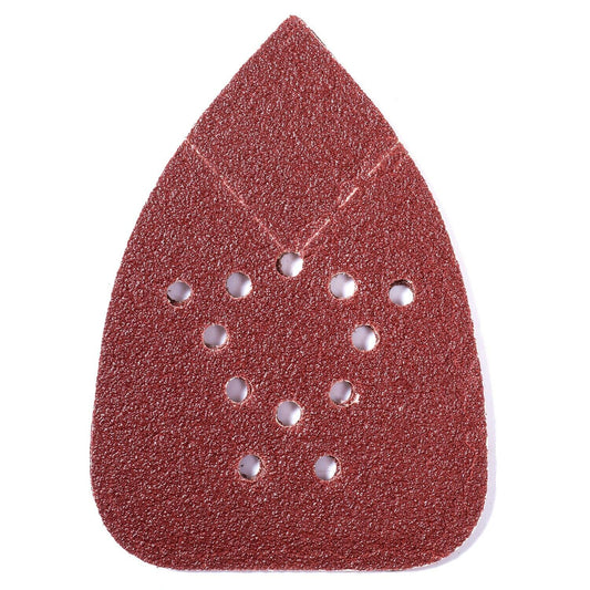 50PCS Mouse Sanding Pads 12 Holes Hook and Loop Detail Sander Sandpaper 60 Grit