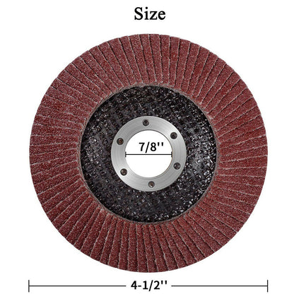 10 Pack Sanding Flap Discs 4.5 Inch 40 Grit Alumina Grinding Disc wheel Type 27