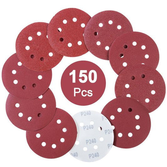 SATC 150PCS Orbital Sander Sanding Discs