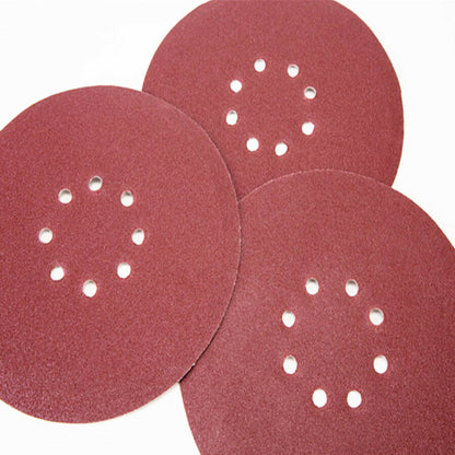 10PCS 9 Inch Sanding Discs 8 Holes 60Grit Hook and Loop Orbital Sander Sandpaper