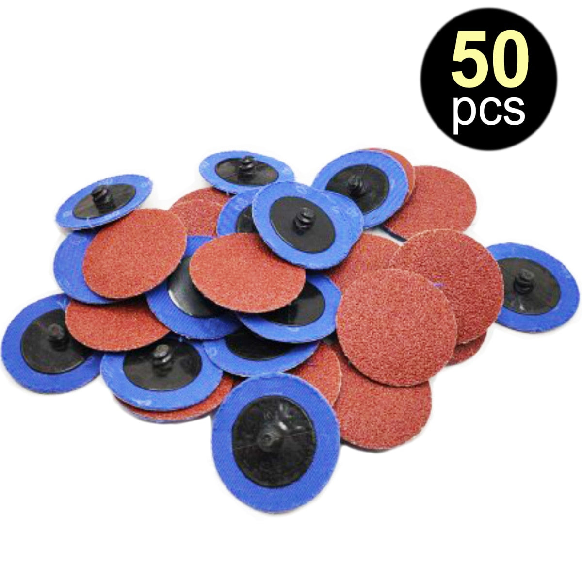 50PCS 2 Inch Roloc Disc 36 Grit Aluminum Oxide Roll Lock Sanding Discs