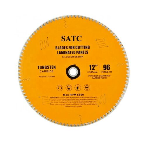 1 Pack 12-Inch Circular Saw Blade Tungsten Carbide 96 Tooth for Laminated Panels