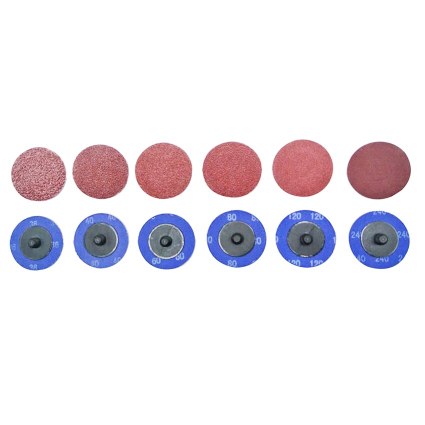 SATC 51PCS 2Inch Roloc Sanding Disc with 1/4" Holder Aluminum Oxide Quick Change Disc