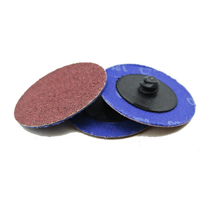 25 Pcs 3 Inch 120 Grit Roloc Disc Aluminum Oxide Die Grinder Quick Change Discs