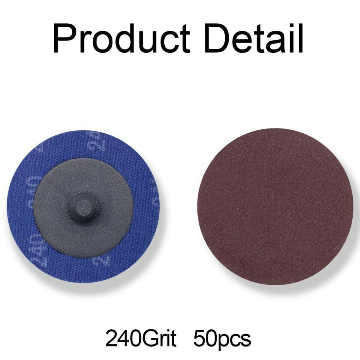 50PCS 2 Inch Roloc Sanding Disc 240Grit Aluminum Oxide Surface conditioning Disc