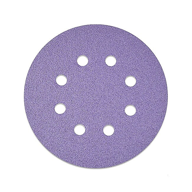 100PCS 5in Sanding Discs Hook and Loop 8 Holes Sandpaper Assorted Grit 40-800