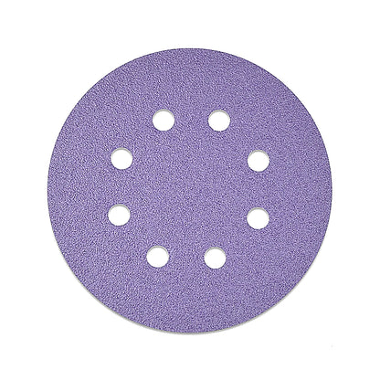 100PCS 5in Sanding Discs Hook and Loop 8 Holes Sandpaper Assorted Grit 40-800