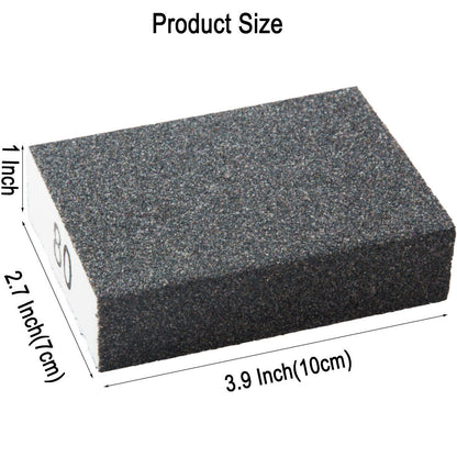 12 Pack Drywall Sanding Sponges Abrasive Block 4 Inch for Wood and Metal Sanding