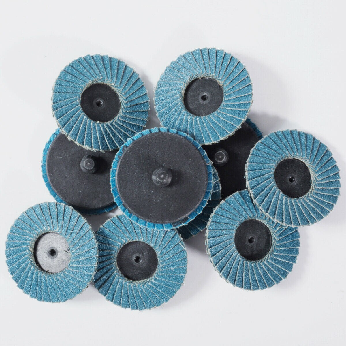 10PCS 2 Inch 80 Grit Roloc Flap Discs Zirconia Alumina Roll Lock Sanding Discs