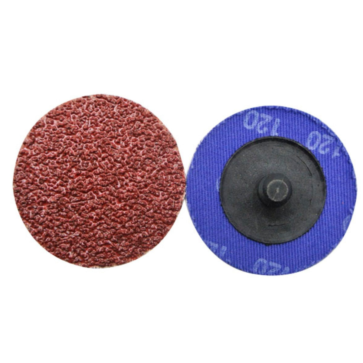 50PCS 2 Inch Roloc Disc 120 Grit Aluminum Oxide Roll Lock Sanding Discs