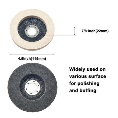 11Pack 4.5Inch Sanding Flap Discs Polishing Grinding Wheel Set for Angle Grinder