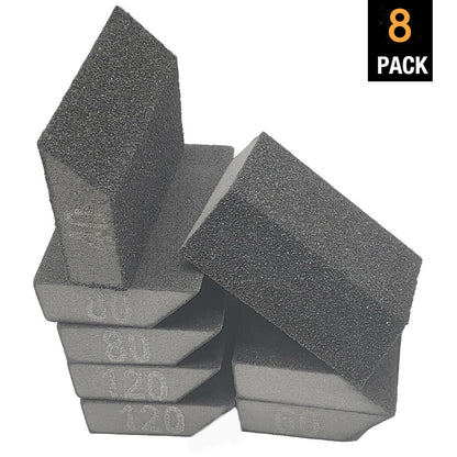 8 Pack Drywall Sanding Sponge Block 40/60/80/120Grit for Grinding Wood and Metal