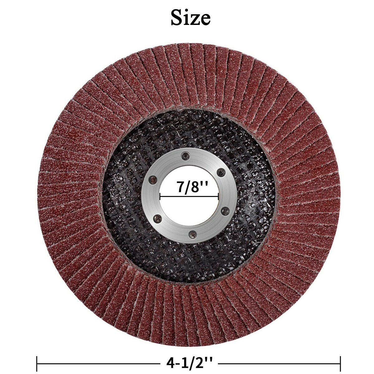 20PCS Flap Sanding Disc Aluminum 4-1/2" X 7/8" 40 60 80 120 Grit Grinding Wheel