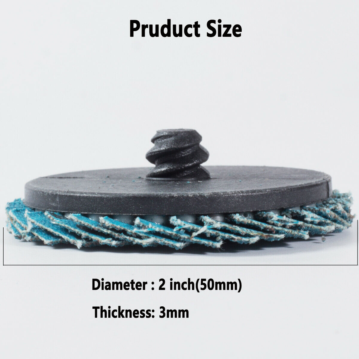 10PCS 2 Inch 60 Grit Roloc Flap Discs Zirconia Alumina Roll Lock Sanding Discs