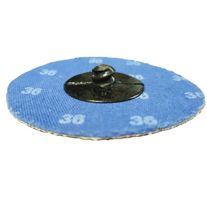 25PCS 3Inch 36 Grit Roloc Sanding Disc R Type Roll Lock Quick Change Sanding Disc