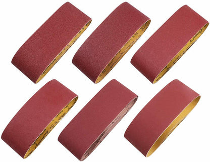 4x24 Inch Belt Sander Sanding Belts 12PCS Aluminum Oxide Belt Sandpaper Assorted