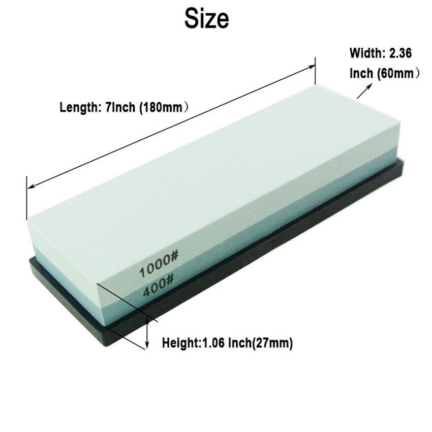 SATC Whetstone Sharpening Stone Kit 400/1000 Grit 2 Side Blade