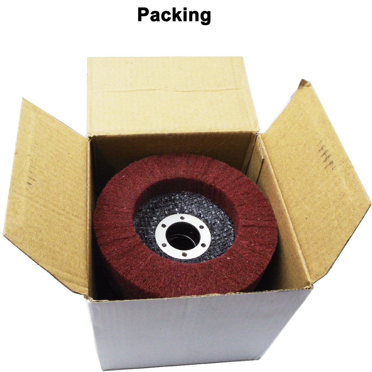 SATC 5Pcs 4.5" x 7/8" 320 Grit Polishing Grinding Wheel,Scouring pad Buffing Wheel Nylon Fiber Flap Disc for Angle Grinder