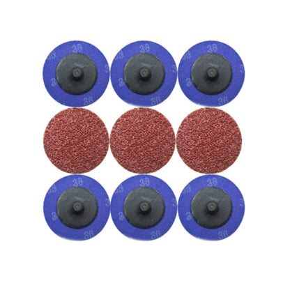 25PCS 3Inch 36 Grit Roloc Sanding Disc R Type Roll Lock Quick Change Sanding Disc