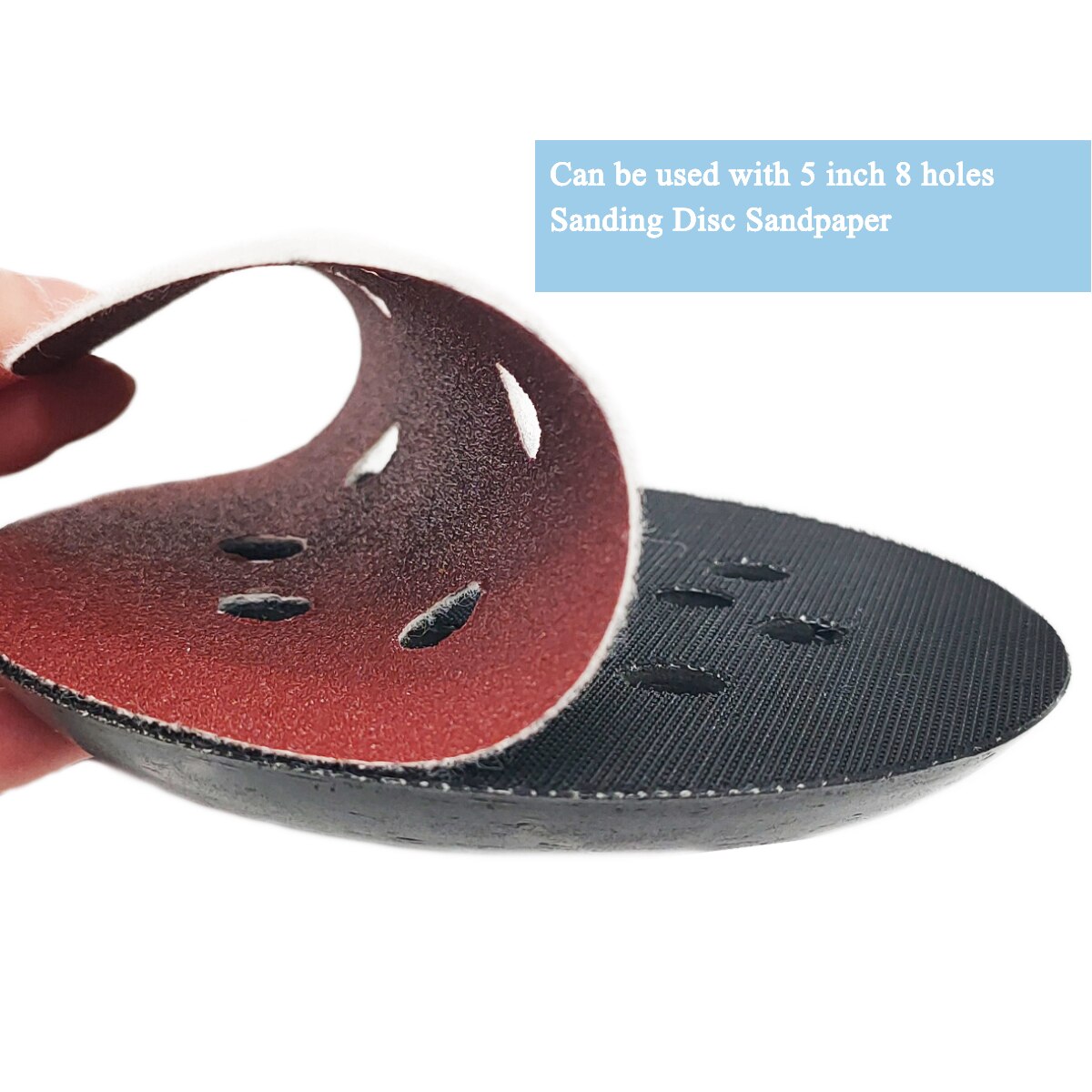 STAC 5 Inch 8 Hole Orbital Sander Backing Pads Hook and Loop Replacement Sander Pad