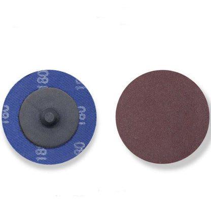 50PCS 2 Inch Roloc Disc 180 Grit Aluminum Oxide Roll Lock Sanding Discs