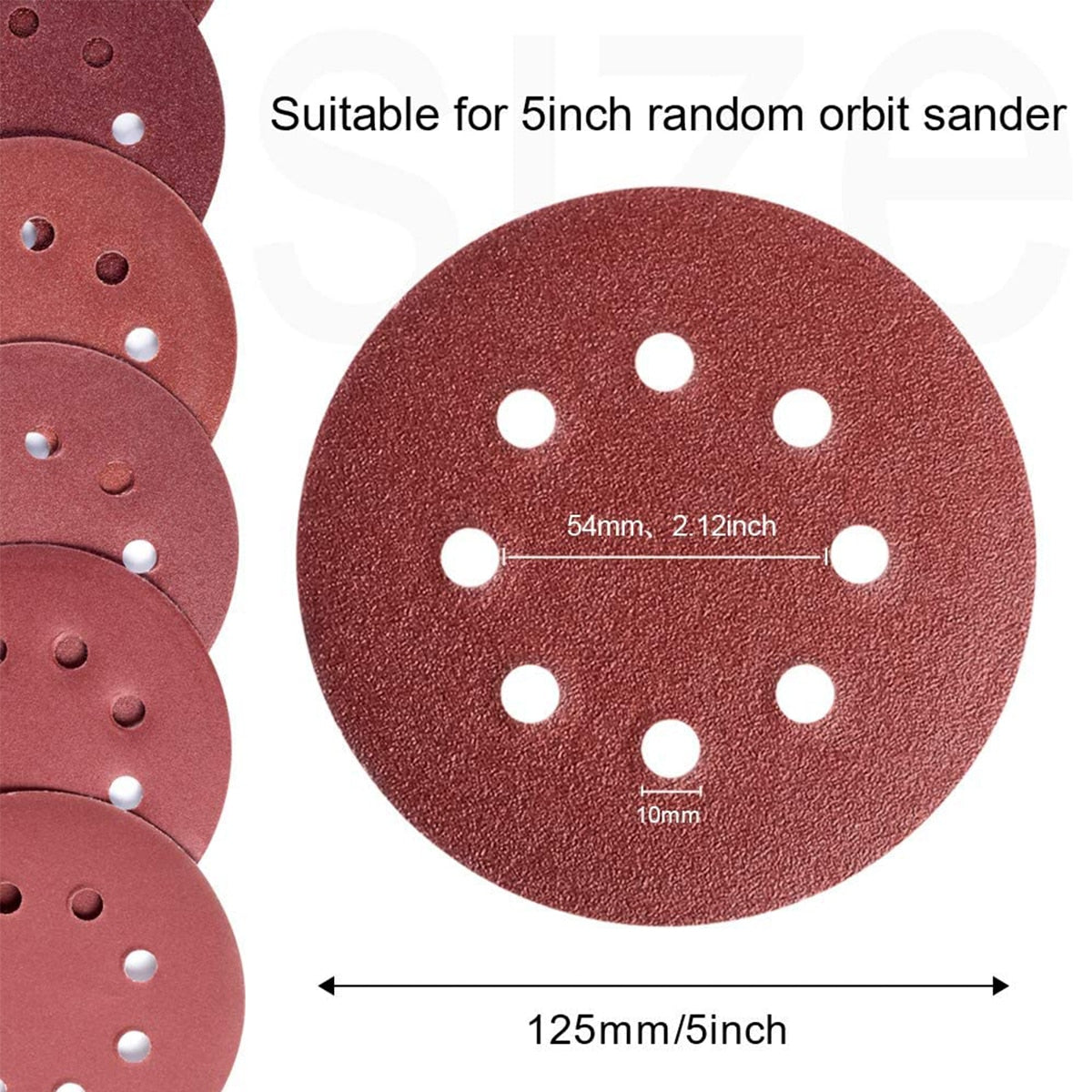 SATC 150PCS Orbital Sander Sanding Discs