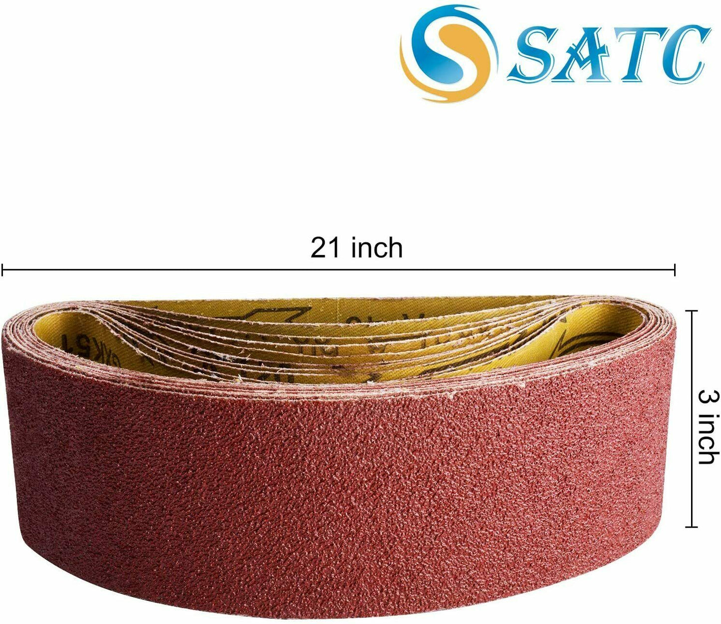 3x21 Inch Belt Sander Sanding Belts 20PCS Aluminum Oxide Belt Sandpaper Assorted